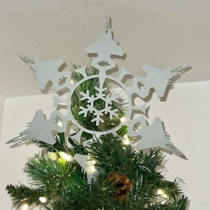 Estrella del árbol de Navidad de aviones personalizados ~ Envío gratis