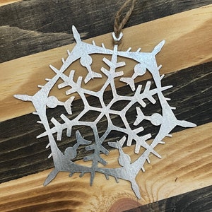 Steel E3 Sentry AWACS Snowflake Ornament ~ Metal