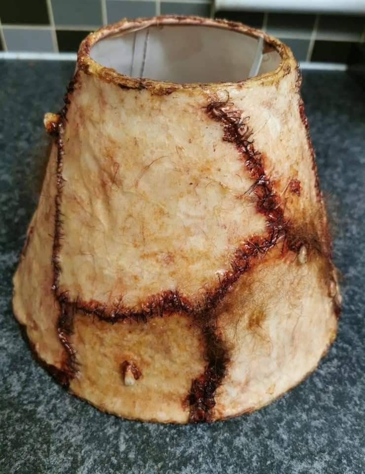 Ed Gein Texas Chainsaw Massacre Style Lamp Shade Horror Gore Etsy