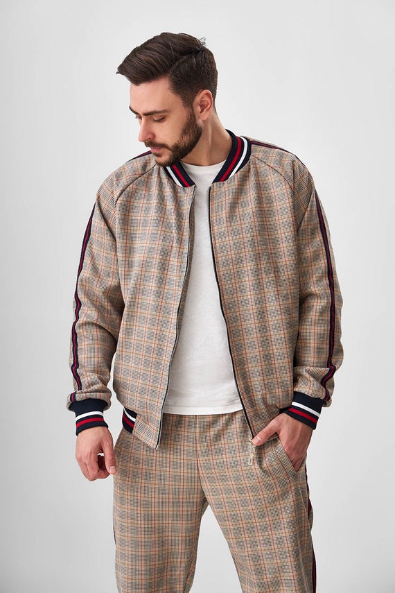 Le survetement Gentlemen Survetement pour homme de The Gentlemen Messieurs Tartan Survetement tartan Survetements Survetement a carreaux Etsy Canada