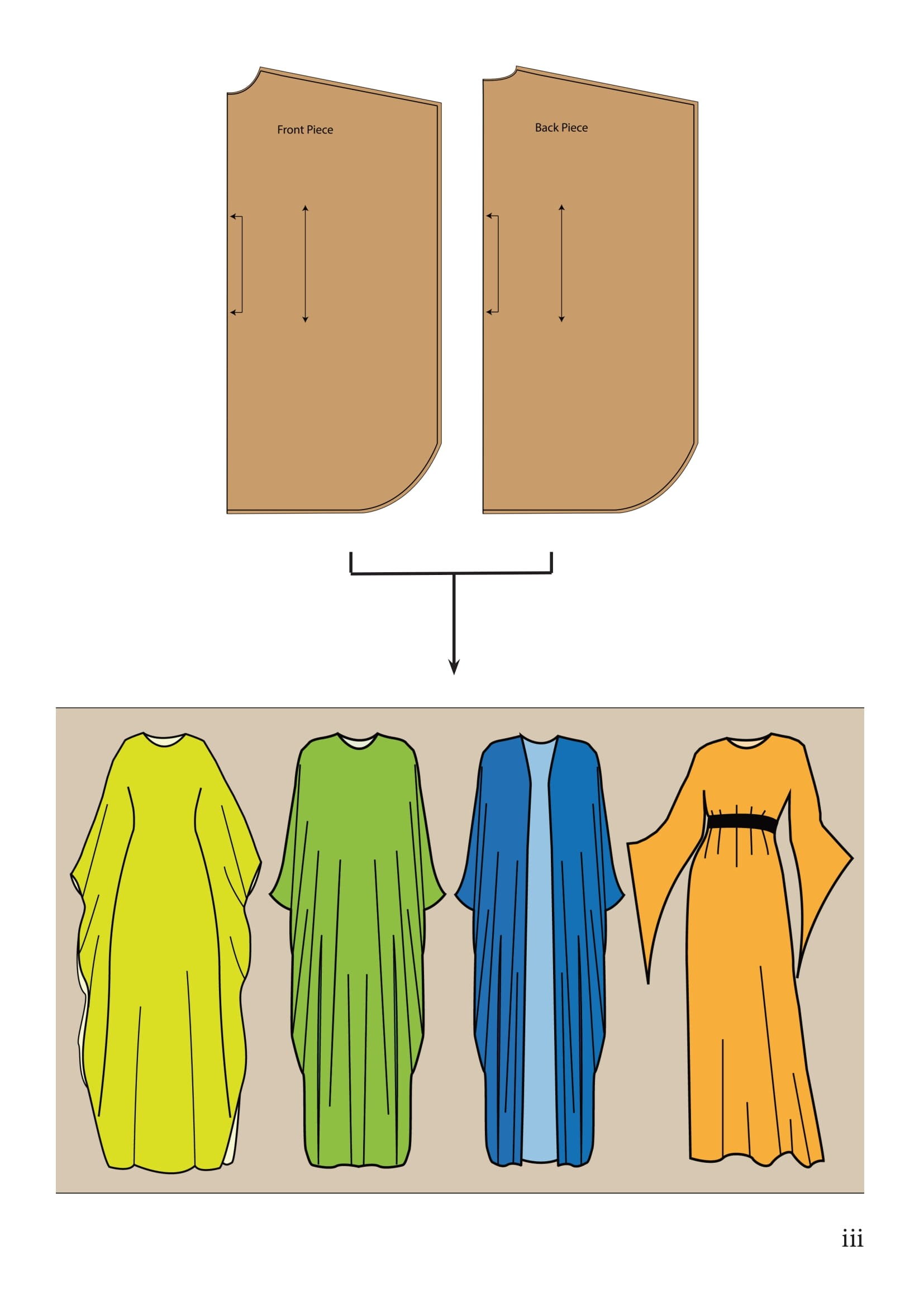 Sew Easy Kaftans Sewing E book Download Caftan Drafting and Step by Step Sewing Instructions Maxi Dress Pattern Making PDF Tutorial Etsy UK