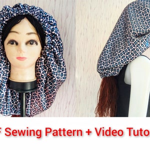 PDF Sewing Pattern for Bonnet / Satin Hair Sleeping Hat / - Etsy