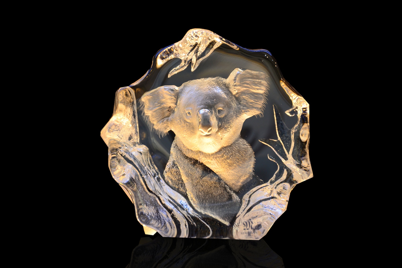 Koala Crystal Sculpture by Mats Jonasson, Maleras, Sweden Etsy