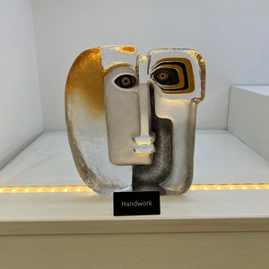 Ideo Gold  Limited editions 299 pcs Crystal sculpture by Mats Jonasson, Maleras, Sweden