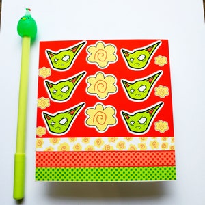 Wichtel Stickersheet mit Washi Tape