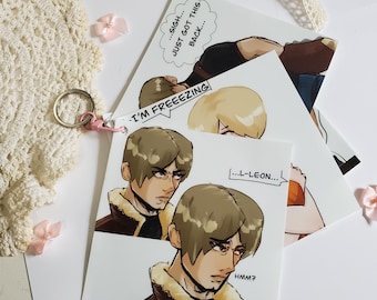 Leon Gives Ashley his Jacket Booklet Keychain