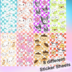 Sanrio Pal Assorted Sticker Sheets Kollektion