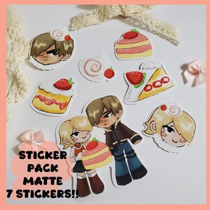 ストロベリーケーキ レオンとアシュリー ステッカーパック
