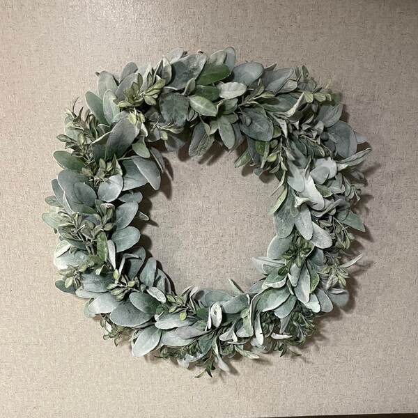 Lambs Ear Wreath Etsy