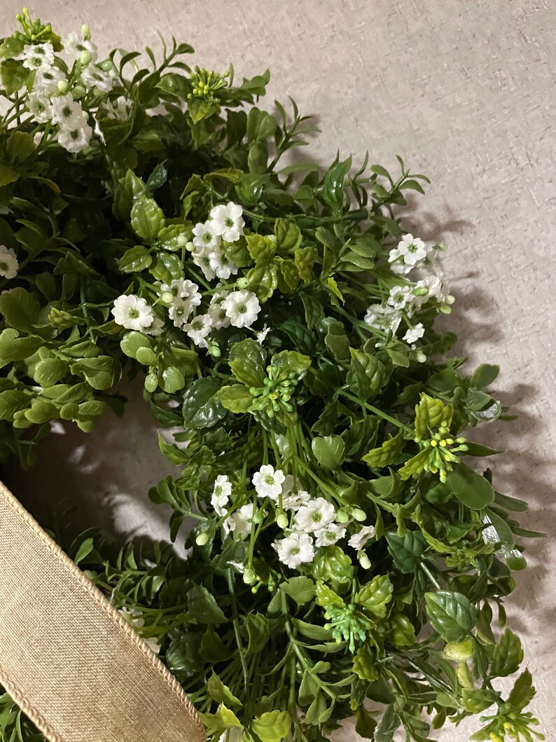 Mini Boxwood Wreath Eucalyptus Greenery Wreath Small Wreath Etsy