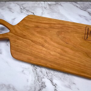 Personalized Charcuterie Board Wedding Gift, Modern Serving Tray, Cherry Serving Board, Gift for New Homeowner, Real Estate Closing Gift