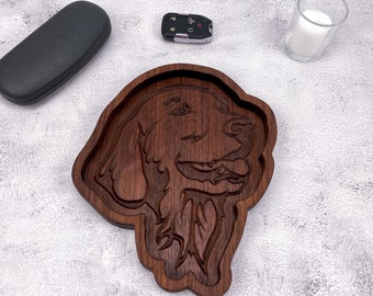 Golden Retriever Mom Gifts, Golden Retriever decor, Gift for Dog Mom, Wood Dog Tray, Birthday gift for dog lover, new dog owner gift