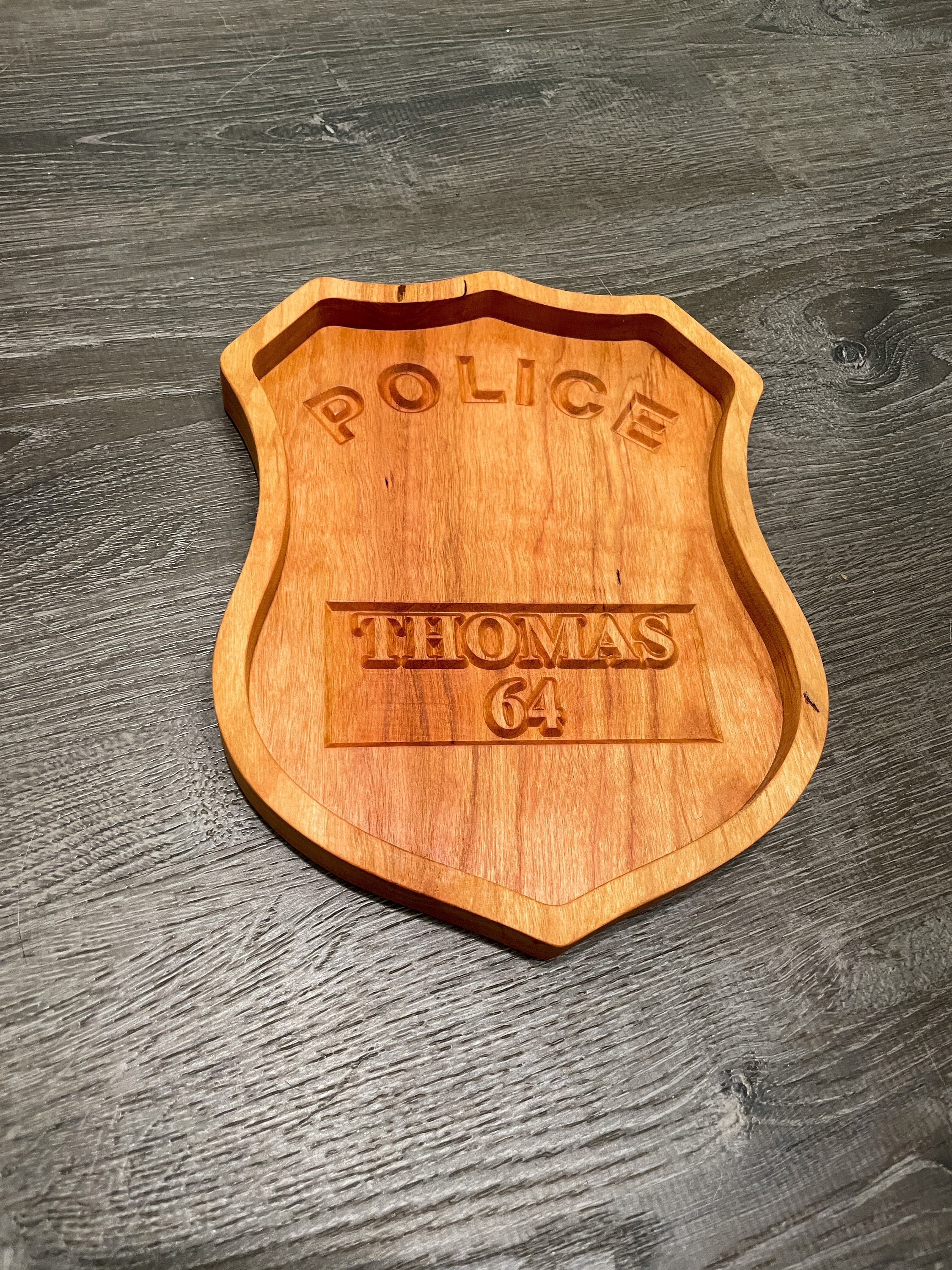 Personalized Police Gift, Police Officer Gifts, Law Enforcement Gifts, Police Wooden Tray, Police Desk Decor, Police Graduation, Cop Gifts