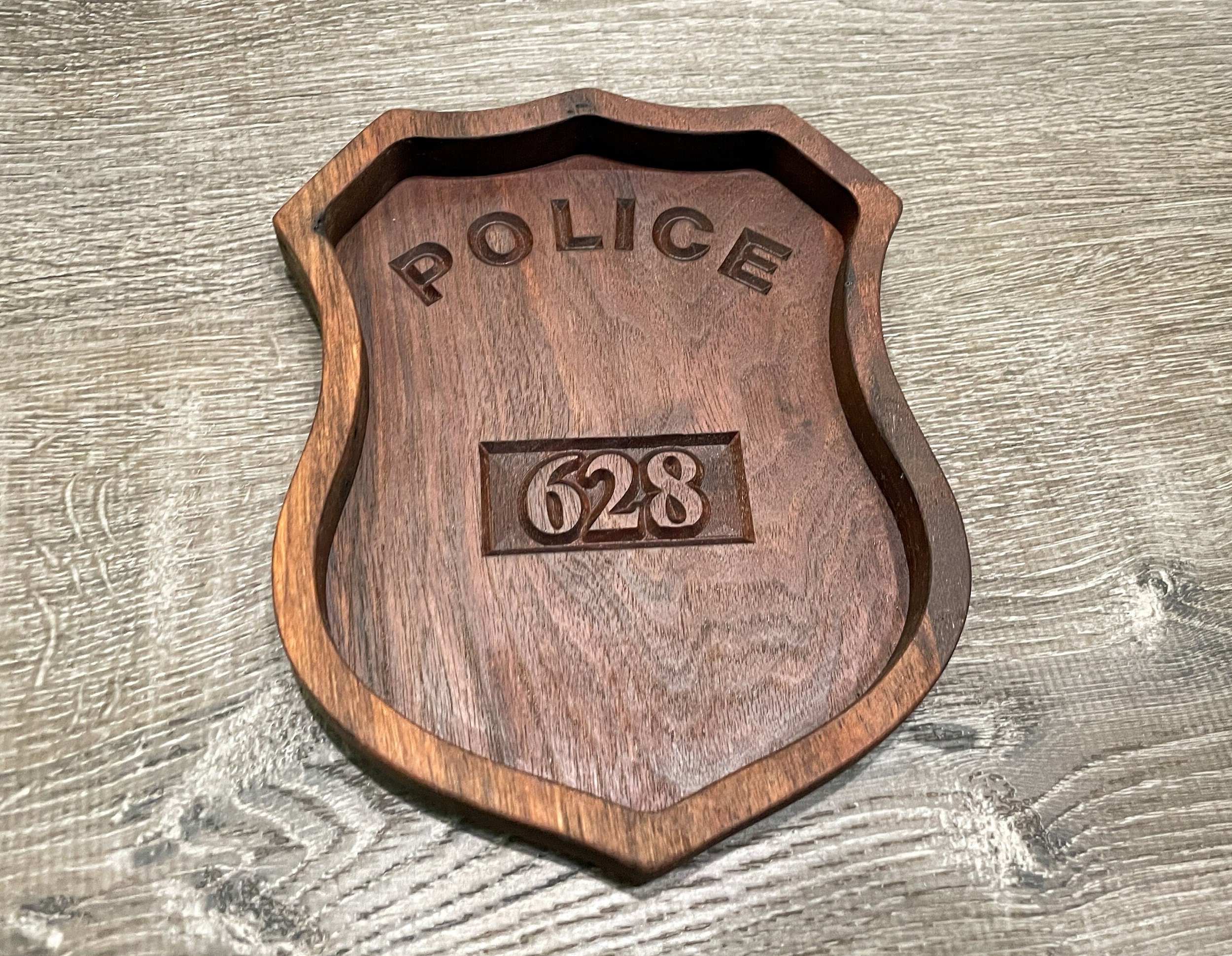 Personalized Police Gift, Police Officer Gifts, Law Enforcement Gifts, Police Wooden Tray, Police Desk Decor, Police Graduation, Cop Gifts