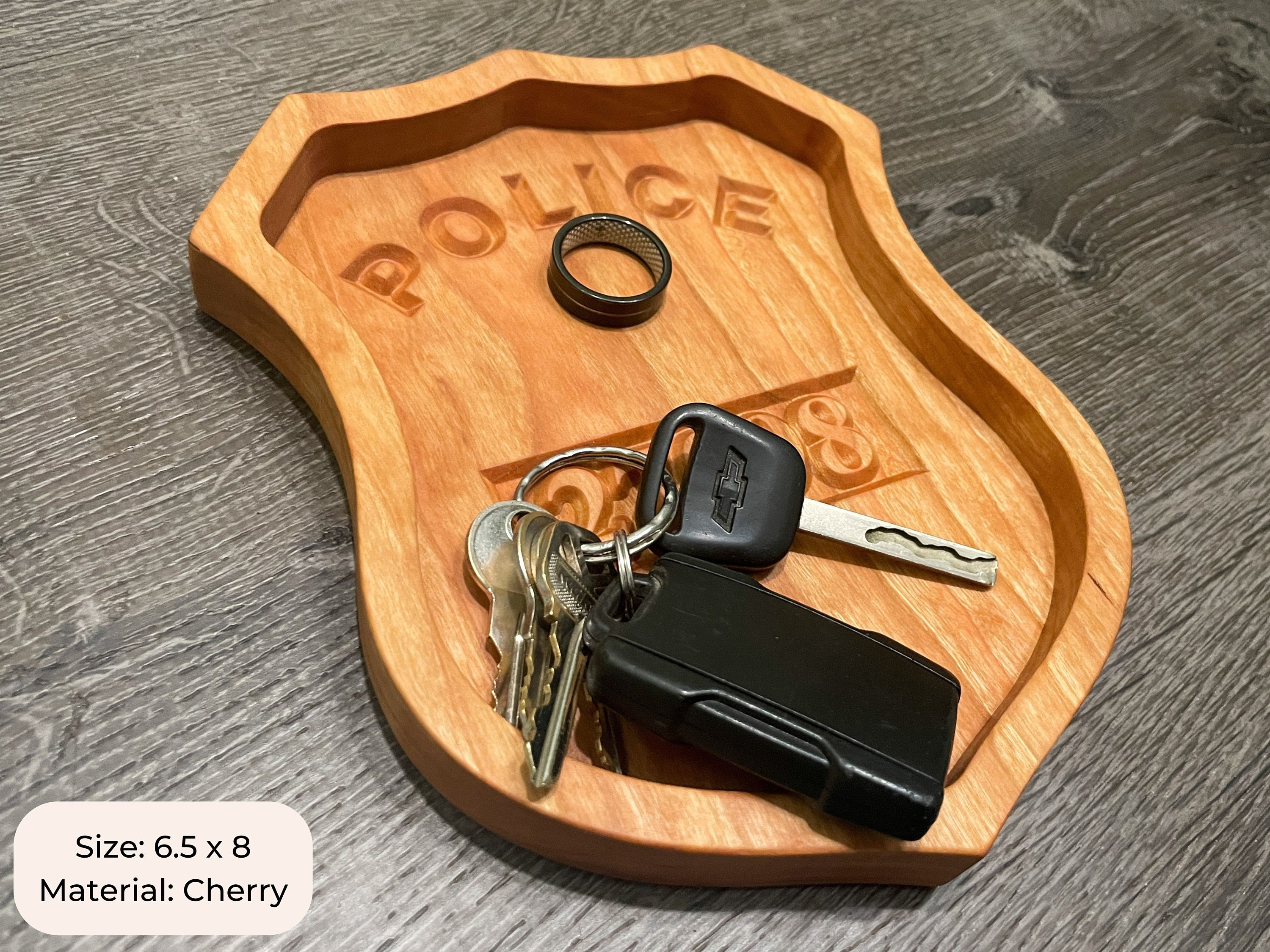 Personalized Police Gift, Police Officer Gifts, Law Enforcement Gifts, Police Wooden Tray, Police Desk Decor, Police Graduation, Cop Gifts