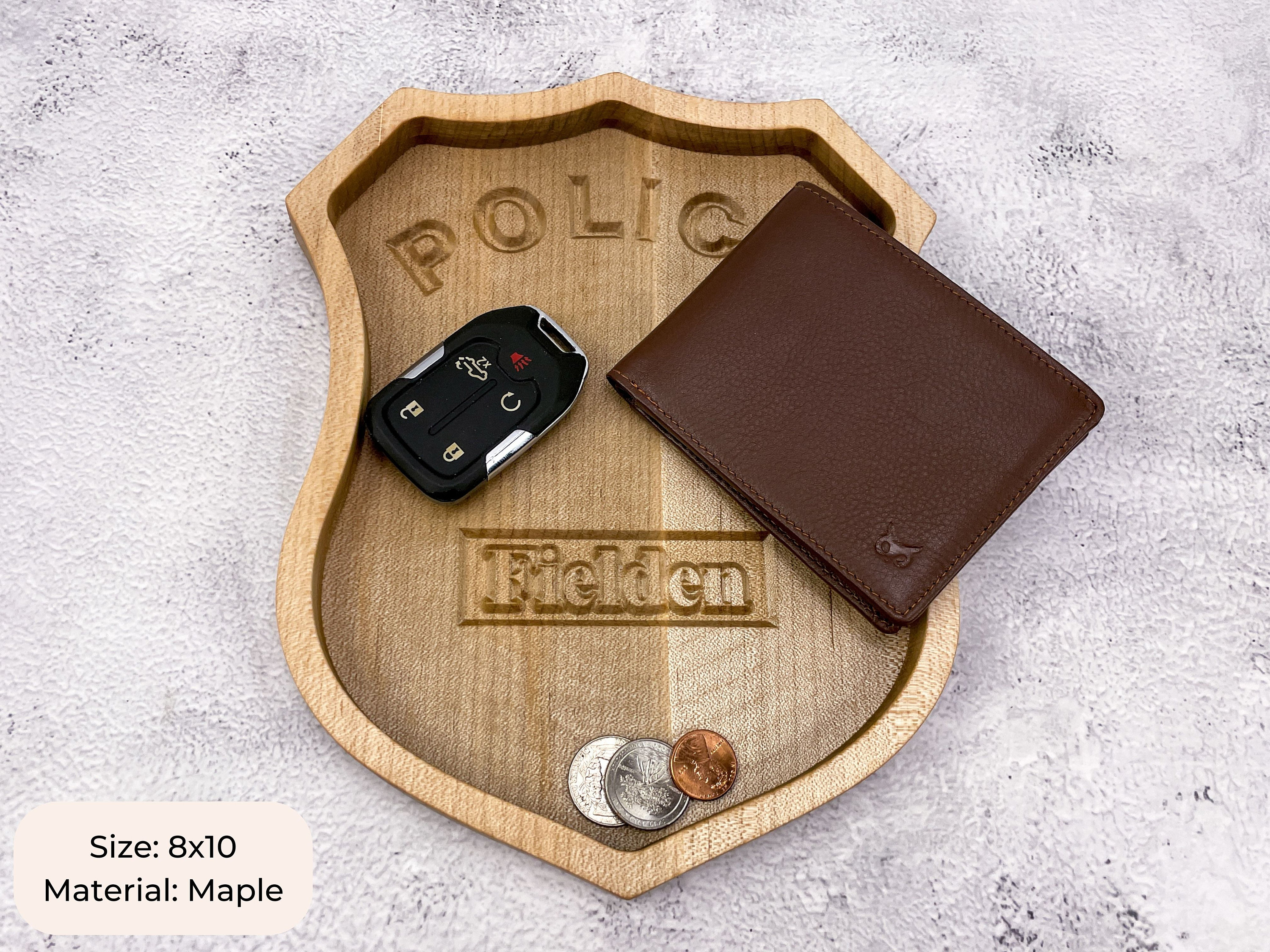 Personalized Police Gift, Police Officer Gifts, Law Enforcement Gifts, Police Wooden Tray, Police Desk Decor, Police Graduation, Cop Gifts