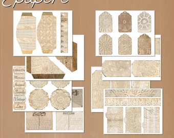 Doilies and Lace Junk Journal Ephemera Pack