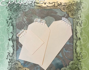 Base tags with crochet topper