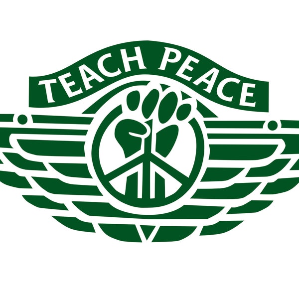 Teach Peace Street Wear Embroidery Design File