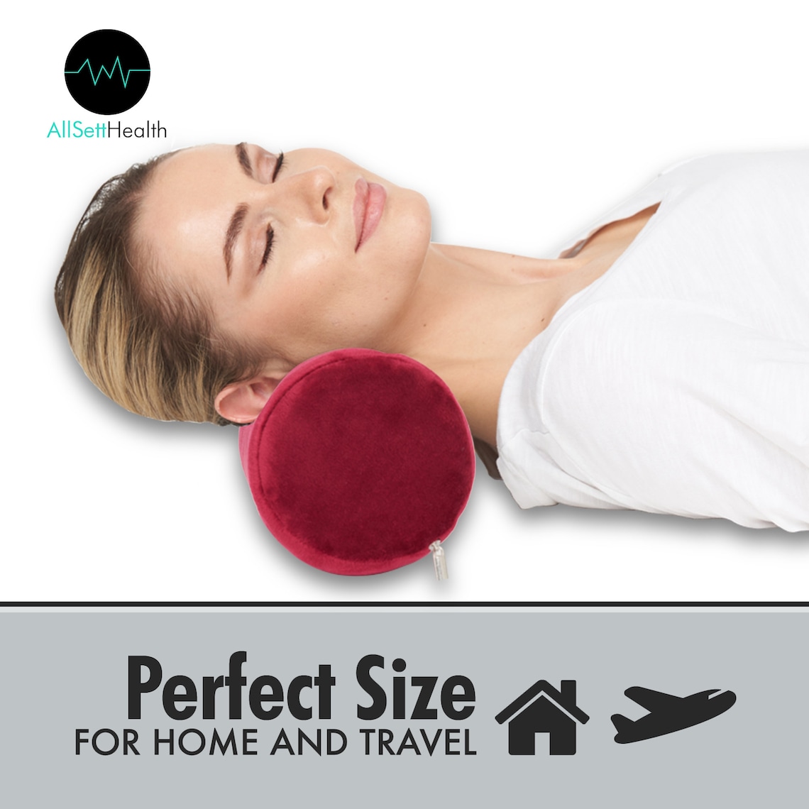 Cervical Neck Roll Memory Foam Pillow Bolster Pillow Round Etsy