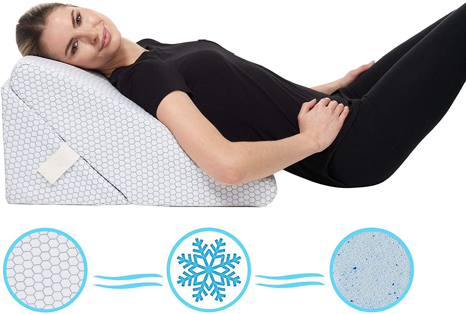 Cooling Bed Wedge Pillow Adjustable 9&12 Inch Folding Etsy