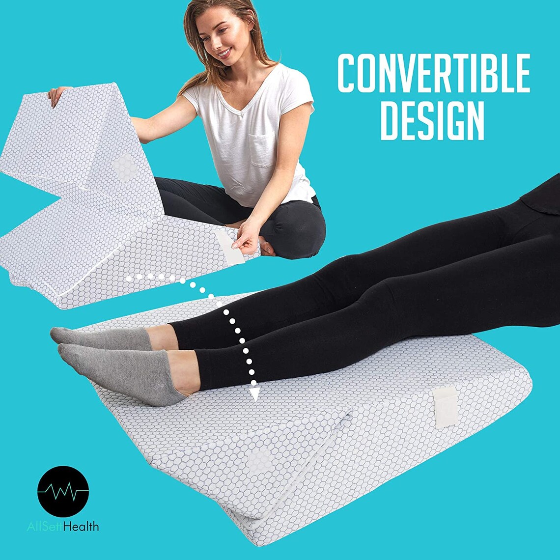Cooling Bed Wedge Pillow Adjustable 9&12 Inch Folding Etsy