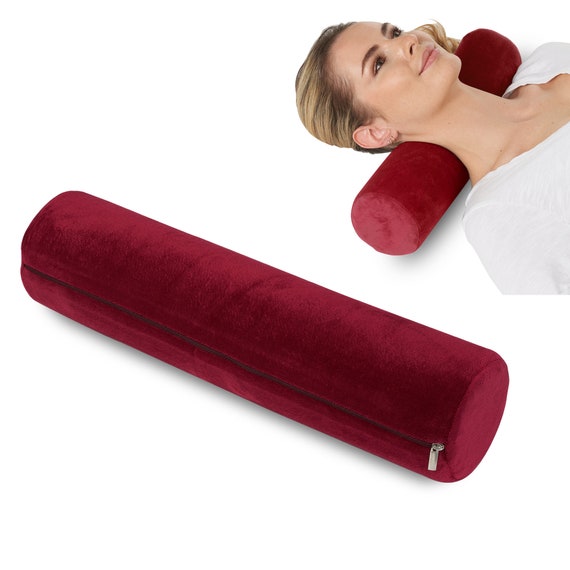 Cervical Neck Roll Memory Foam Pillow Bolster Pillow Round Etsy