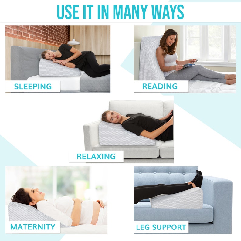 Cooling Bed Wedge Pillow Etsy