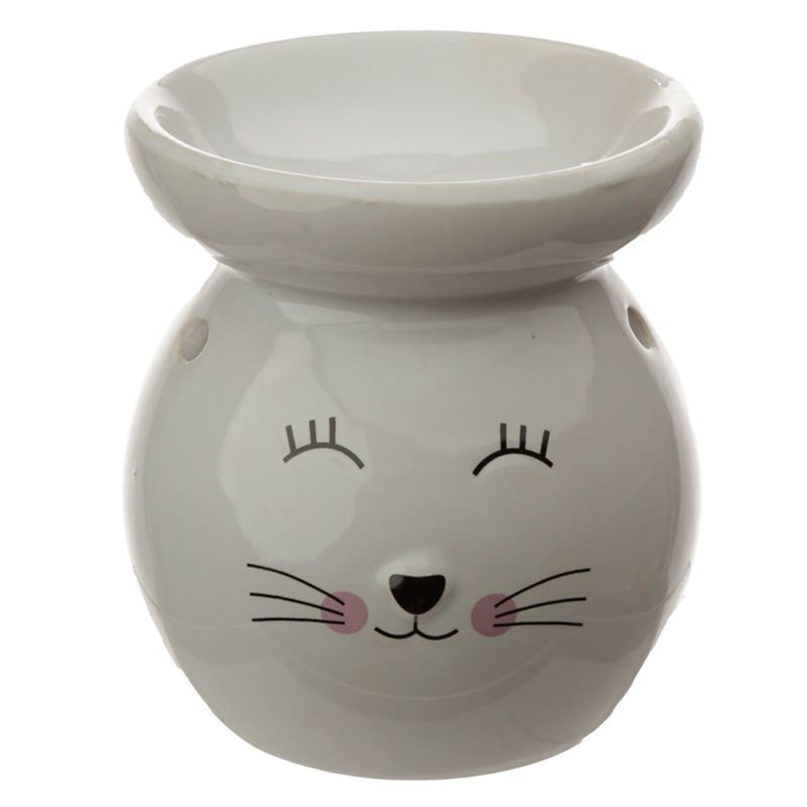 Cat Face Ceramic Oil/wax Warmer/burner Etsy