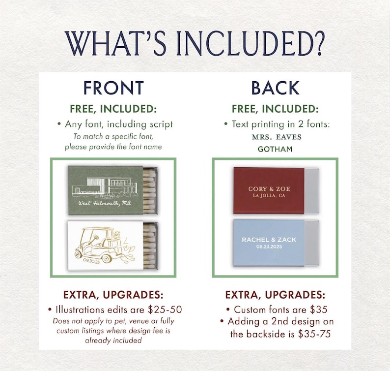 Custom NYC Taxi Matchboxes | Wedding | Bachelorette | Personalized | Bach Party | Bridal Shower | Rehearsal Dinner Night Before Matches image 6