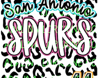 Spurs PNG sublimation design, San Antonio, Fiesta, Basketball