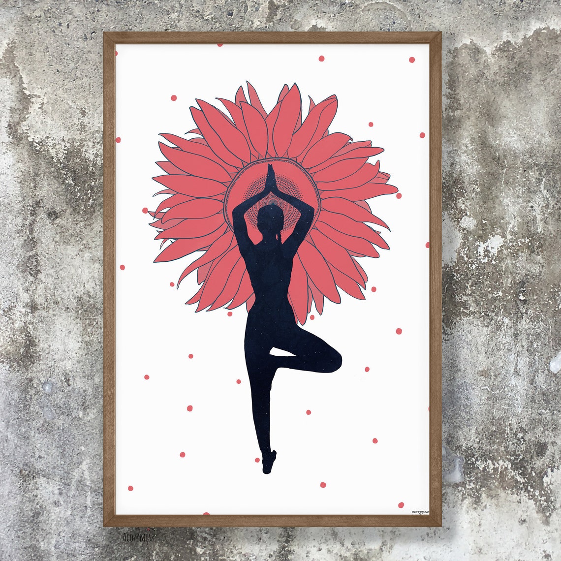 Yoga Room Wall Art Yoga Studio Decor Yoga Girl Poster Yoga Etsy