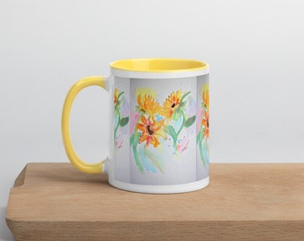 Mug Whimsical Sunflower Mug