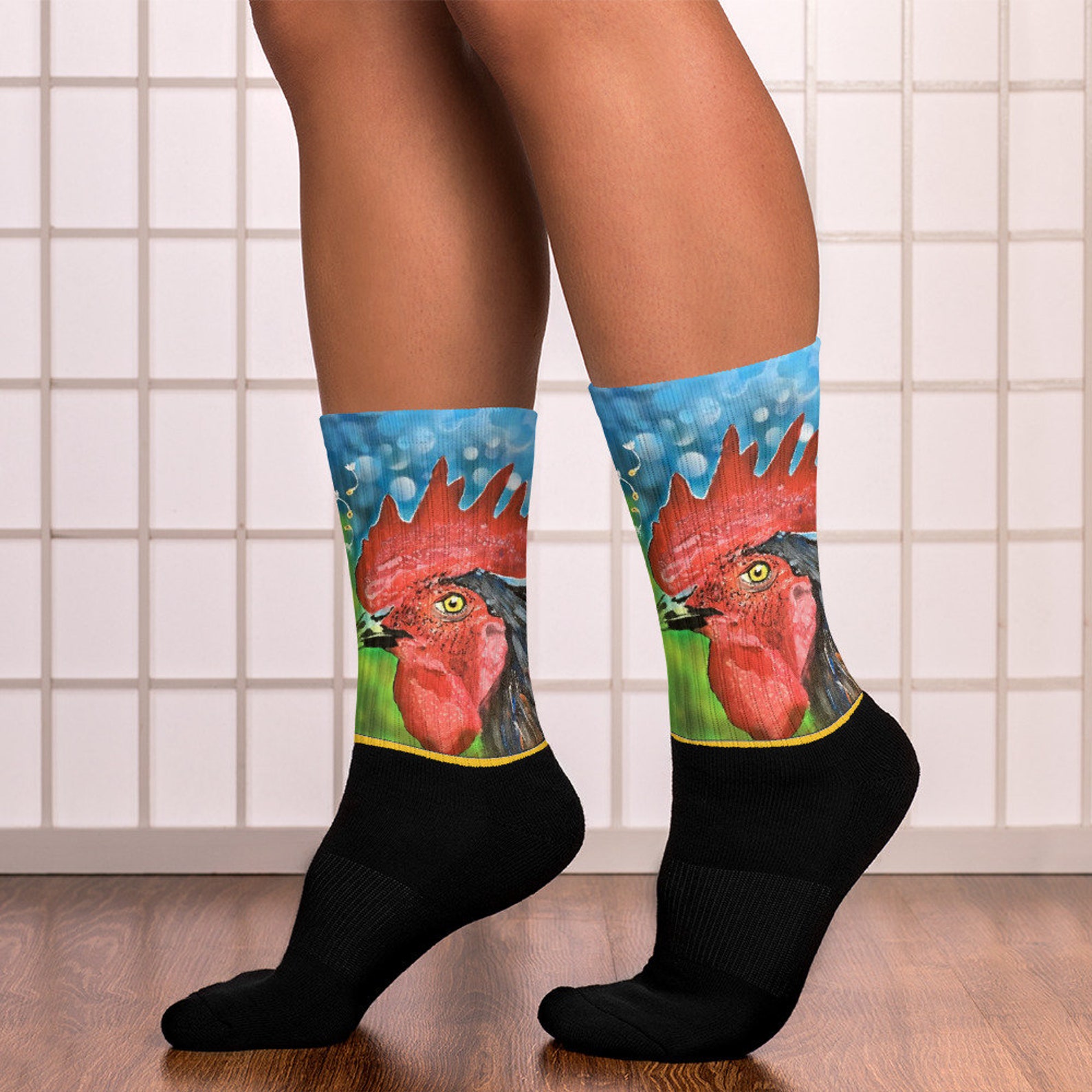 Best Selling Rooster Socks Rooster Gift Sock Gifts Funny Etsy