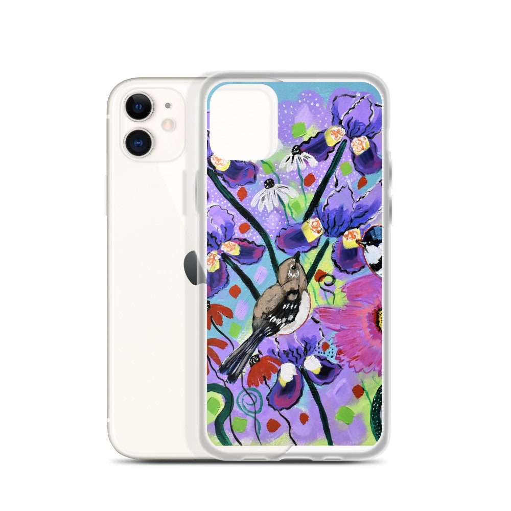 Iris Floral iPhone 12 11 Pro Max case iPhone 12 mini case iPhone XR