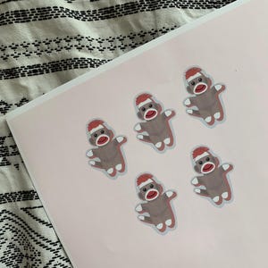 Stickers singe chaussettes, stickers en papier
