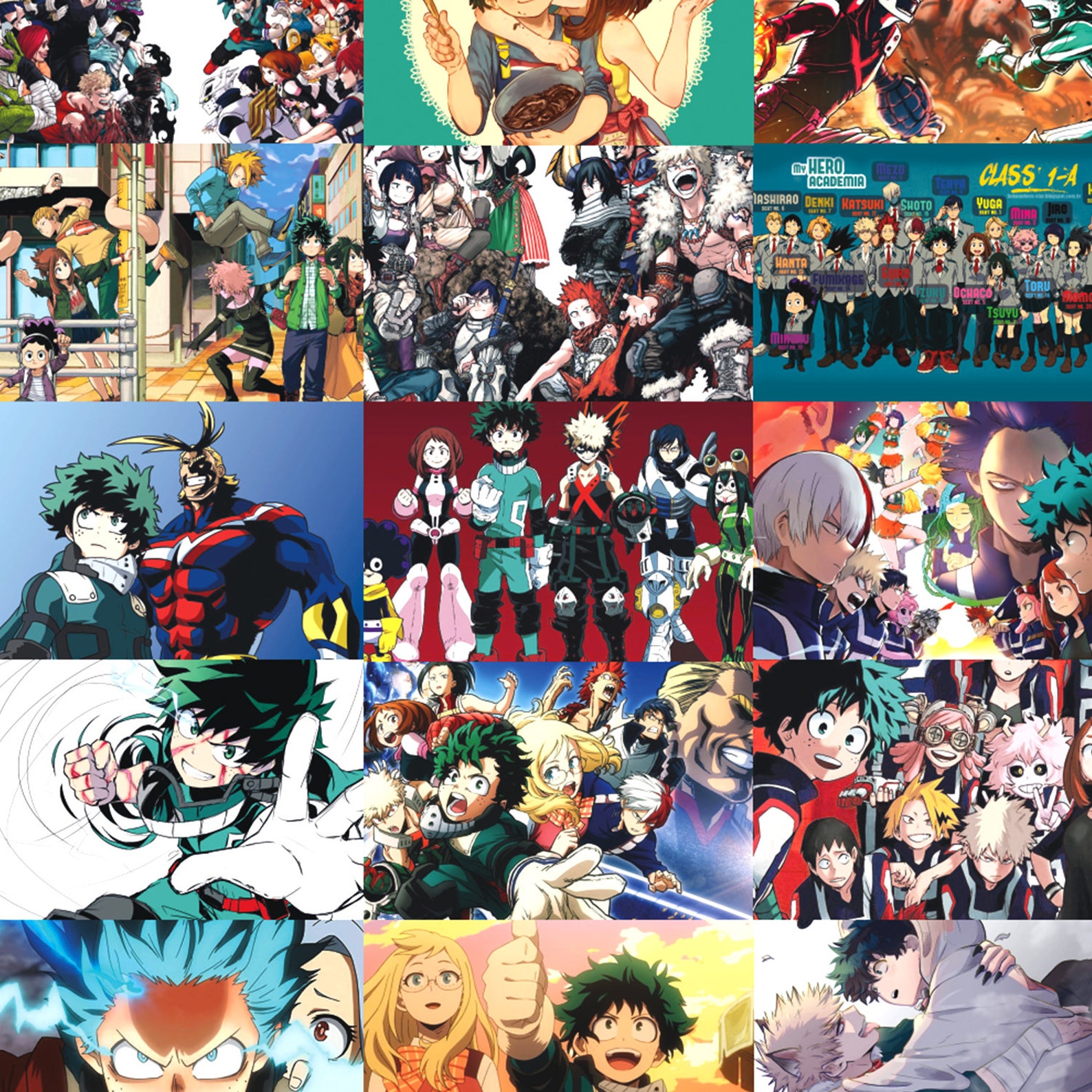 Manga Panel My Hero Academia 20-100pics Wall Collage Kit Tezza | Etsy UK