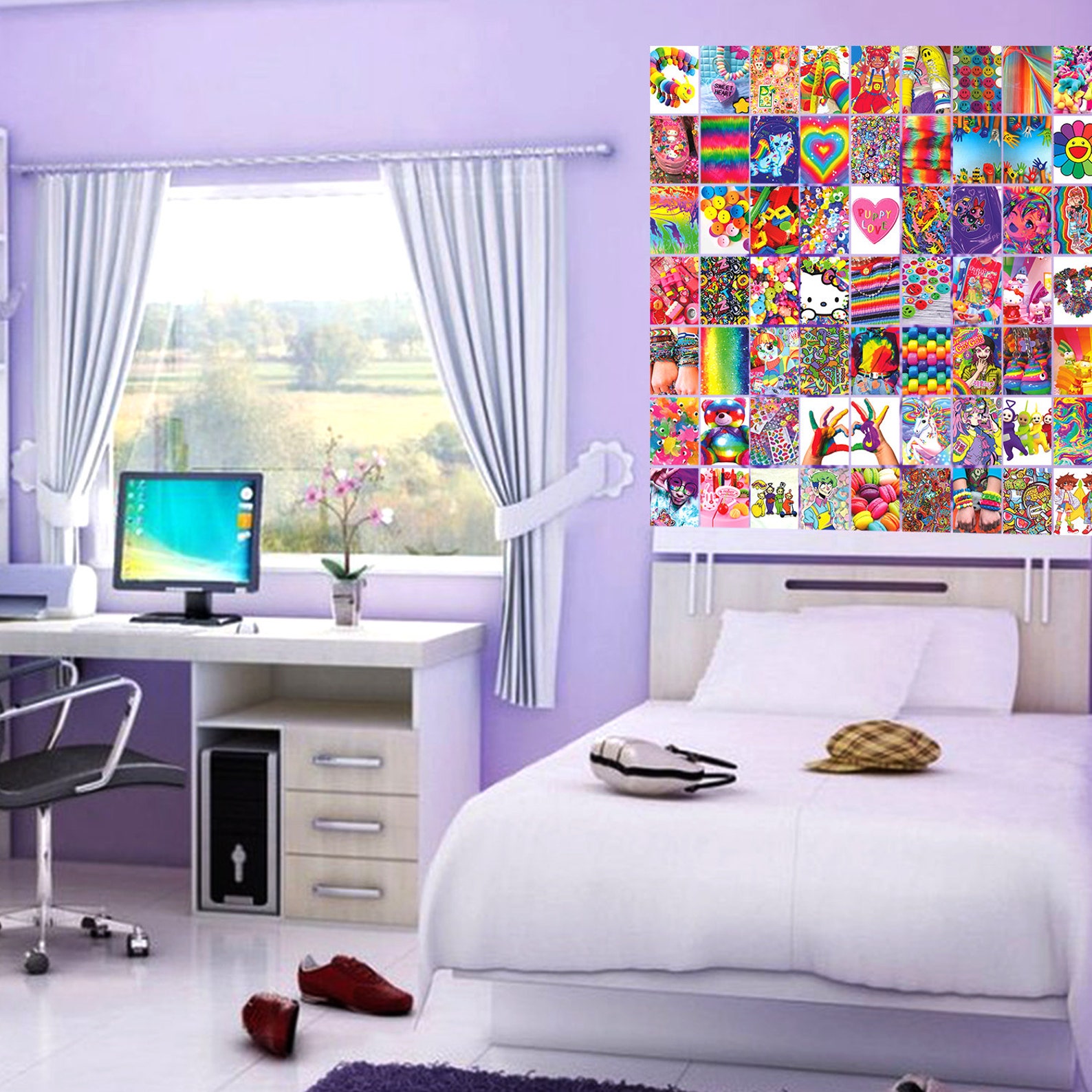 Kidcore Collage Kit 70pics Wall Collage Kit 6x8 Indie - Etsy