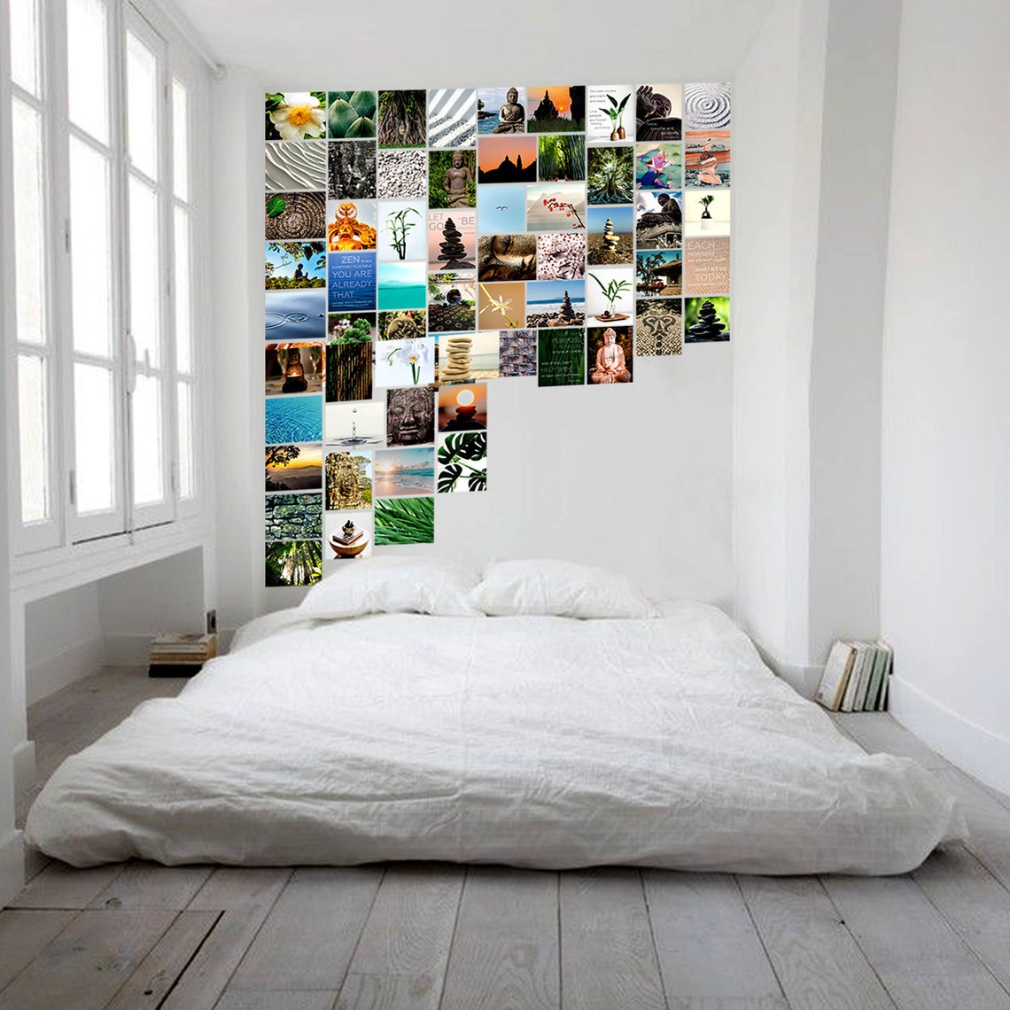 Tezza collage kit 64 pics Dreamy wall collage kit Zen wall art Etsy