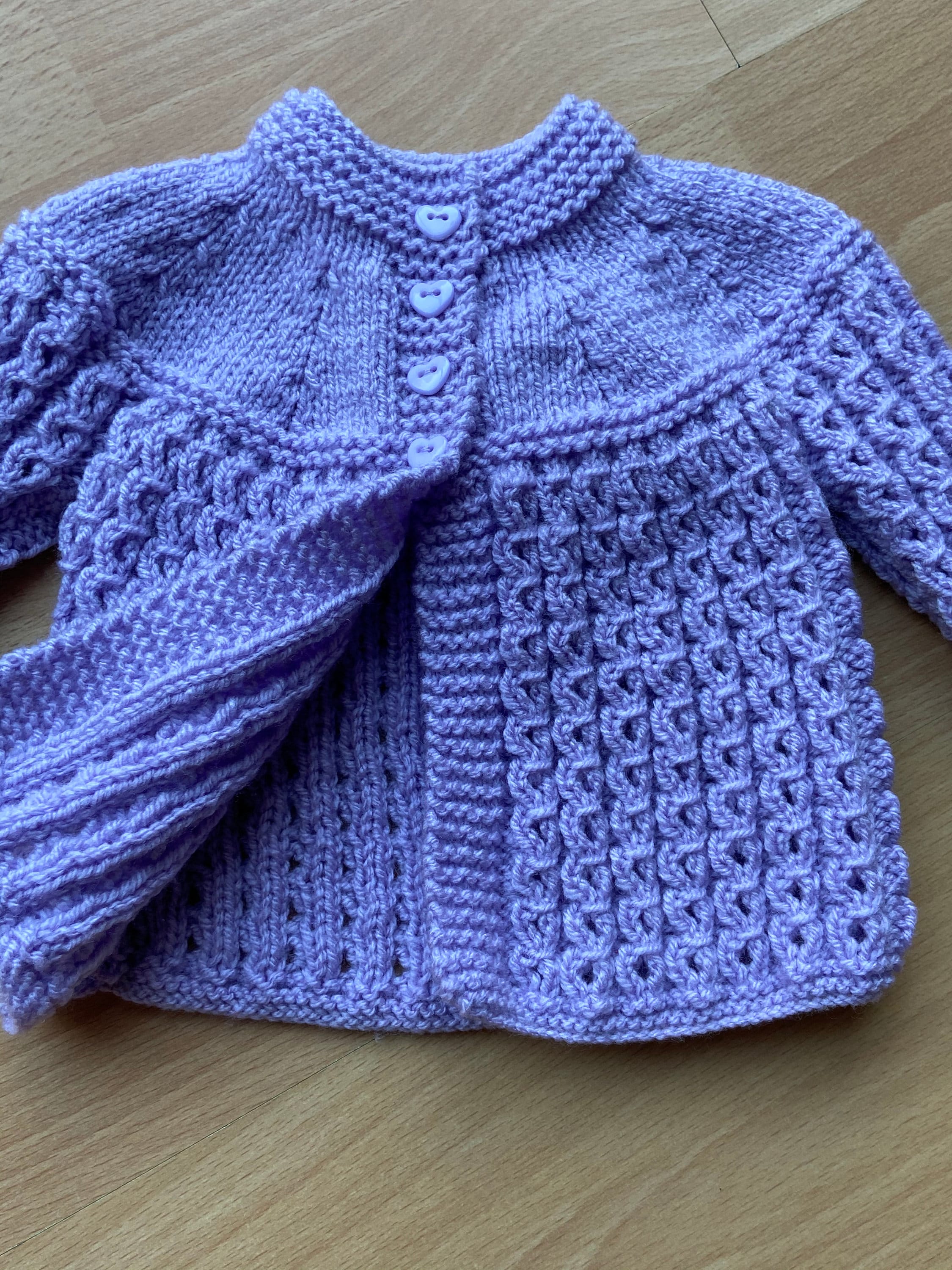Hand Knitted Baby Matinèe Coat/Jacket/Cardigan Made to order Etsy