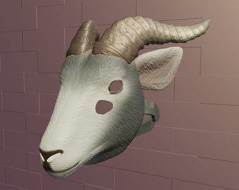 Goat Mask .STL files for 3D printing