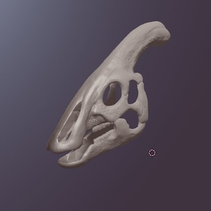 Parasaurolophus skull mask .stl files for 3D printing