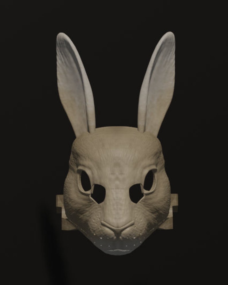 3d Rabbit Mask Pattern Rabbit Mask .STL Files for 3D Printing - Etsy