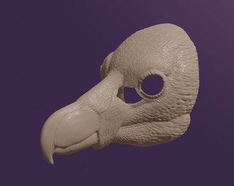 Bearded Vulture Mask .STL files for 3D printing