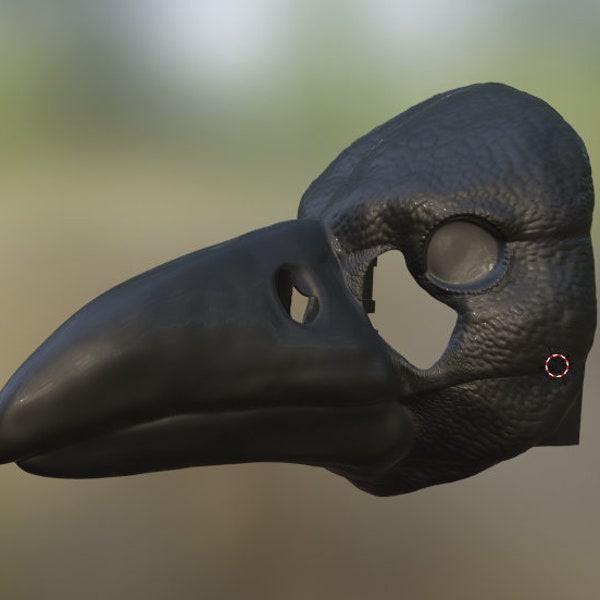 Raven Mask .STL files for 3D printing