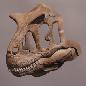 Carnotaurus Skull Mask .STL files for 3D printing