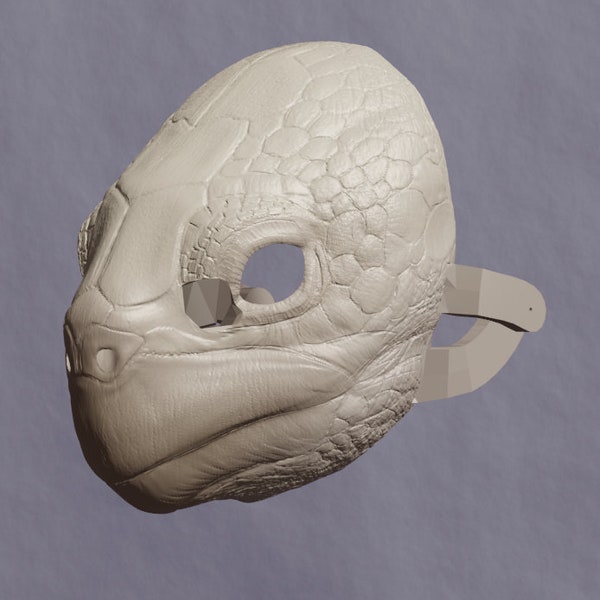 Spurred Tortoise Mask .STL files for 3D printing