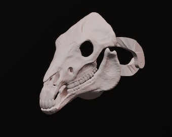 3Dプリント用ウサギの頭蓋骨3DモデルSTLファースーツヘッドベース
