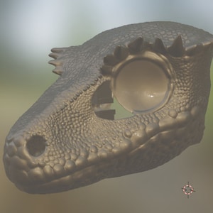 Crested Gecko Mask .STL files for 3D printing