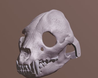 Hyena Skull Mask .STL files for 3D printing